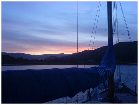 Dawn at Strontian - watching for otters.