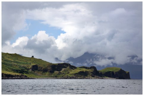 Eigg - Rum in the background