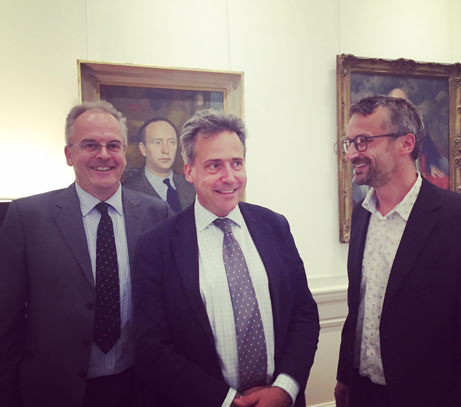 Chris on left, Antony centre & Graham on right