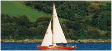 Hiltgund in the Kyles of Bute.  Click the picture to see more pictures from this cruise.